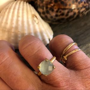 Sundance aqua chalcedony ring size 5.75